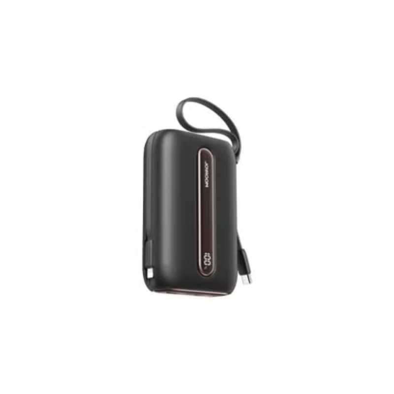 JoyRoom Power Bank 22.5W Mini Fast Charging 10000mAh with Lightning & Type C Dual Cables Black JR L012