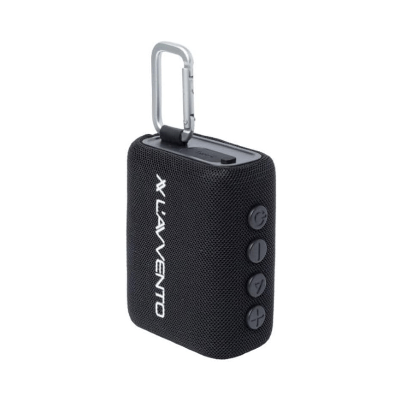 Lavvento Waterproof Speaker IPX7 5.5 1500mAh TWS Voice Assistance Metal Carabiner