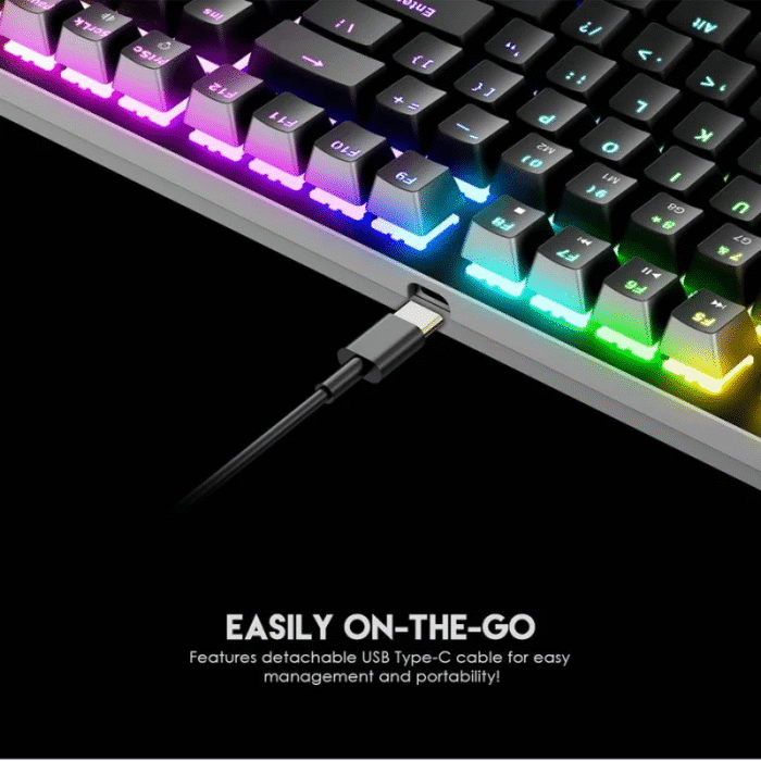 Keyboard Fantech Mechanical Maxfit108 MK855 Black