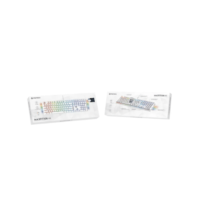 Keyboard Fantech Mechanical Maxfit108 MK855 White