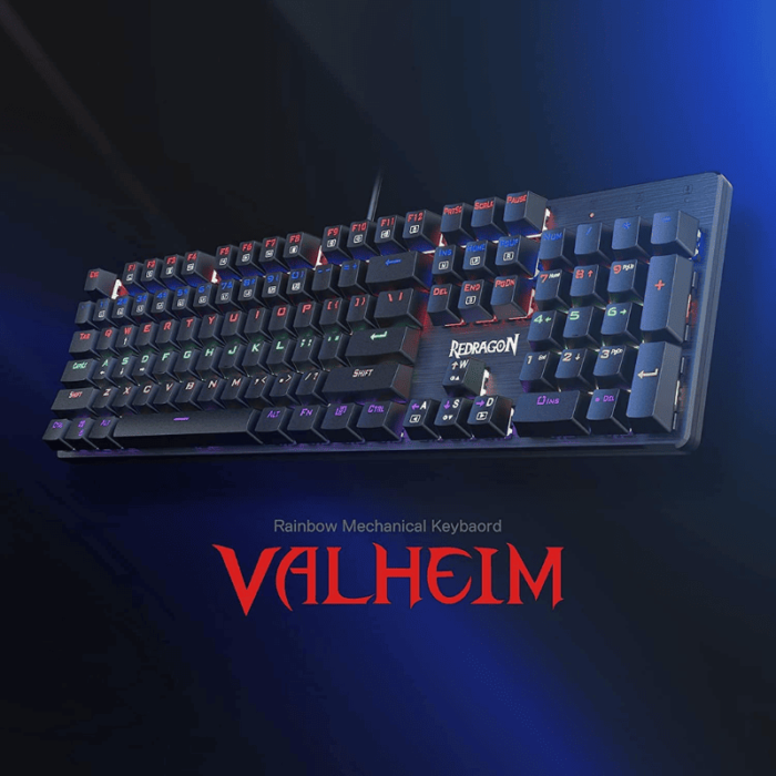 REDRAGON K608 Rainbow Keyboard - Red Switch