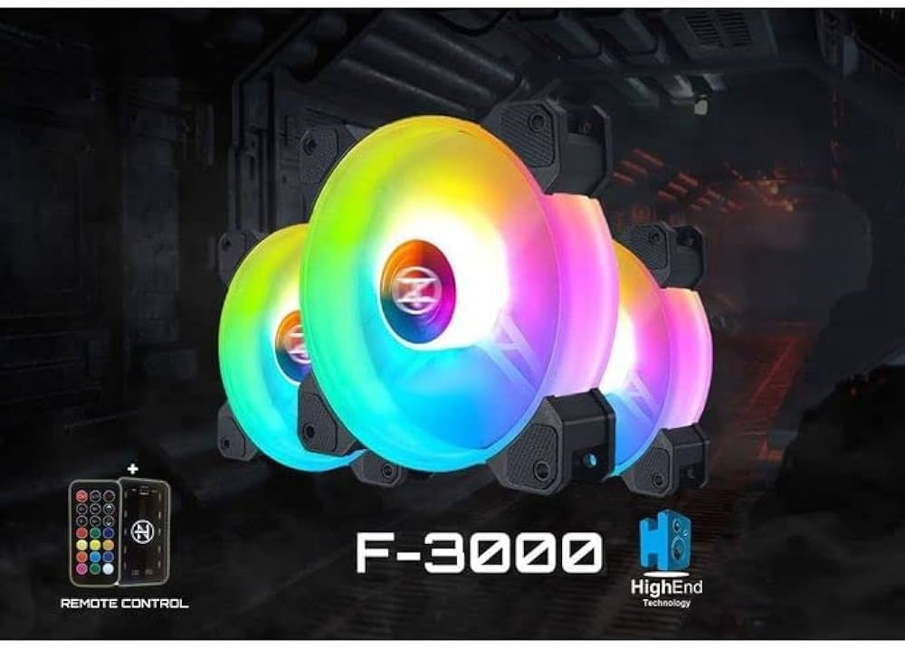 مجموعة مروحة TecnoZone F 3000 RGB