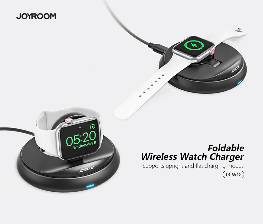 JoyRoom Foldable Wireless Watch Charger Black JR W12