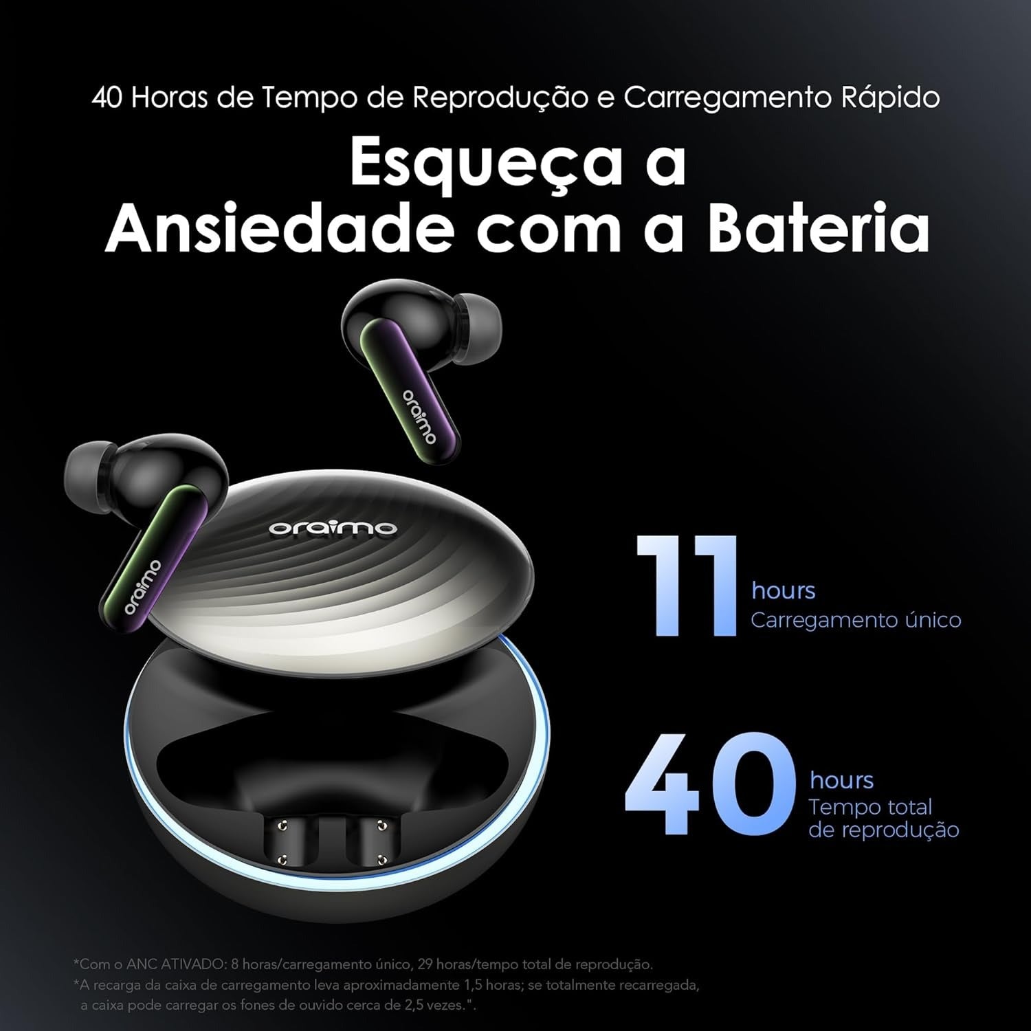 Oraimo TWS Earphone OTW 630 Space Grey