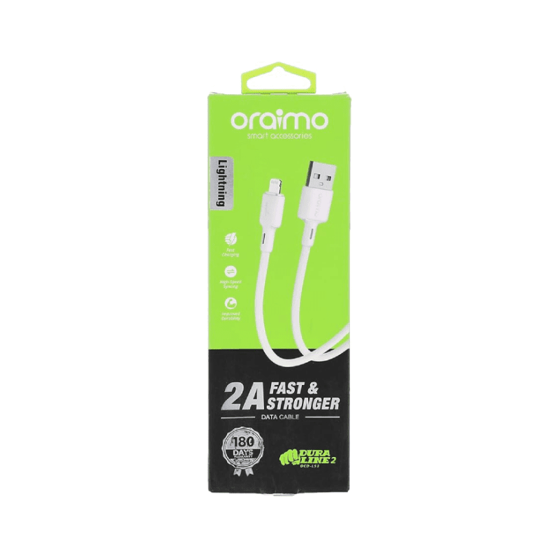 كابل بيانات Oraimo Data Cable OCD-C53 2A 1M White OCD C53 2A 1M أبيض