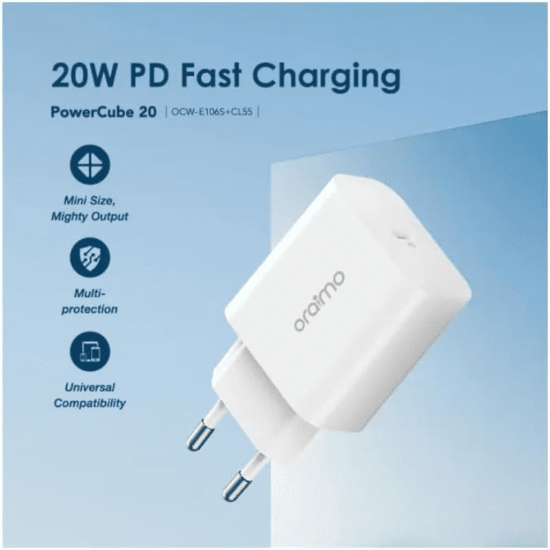 Oraimo Charger kit oraimo EU OCW E106S CL55 White