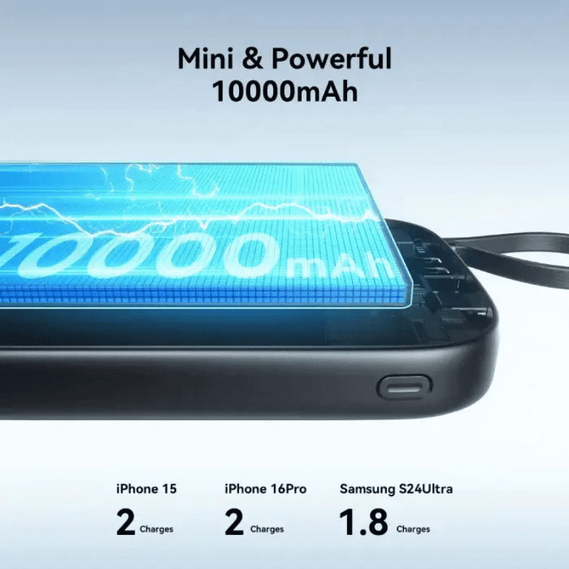 JOYROOM JR-PBF17 Power Bank – 22.5W Fast Charging | 10000mAh | Black