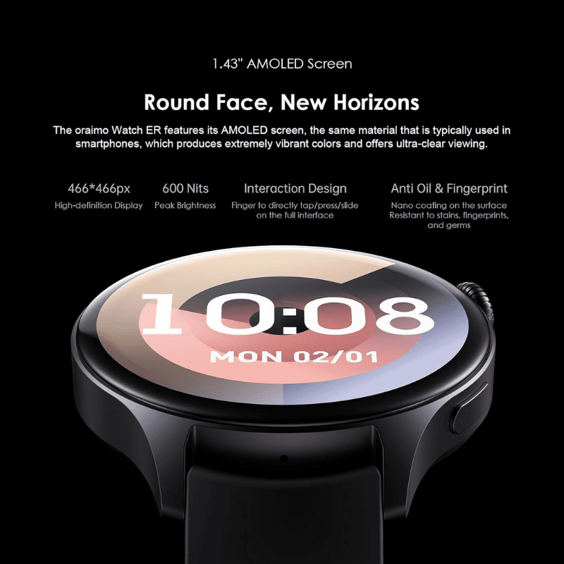 smart watch oraimo osw 42 Black ER