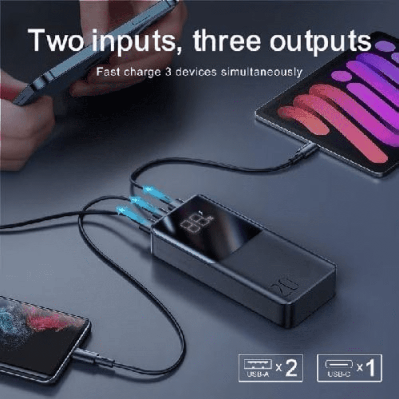 بنك طاقة جوي روم
22.5W شاشة رقمية شحن سريع 20000mAh أسود JR QP192
