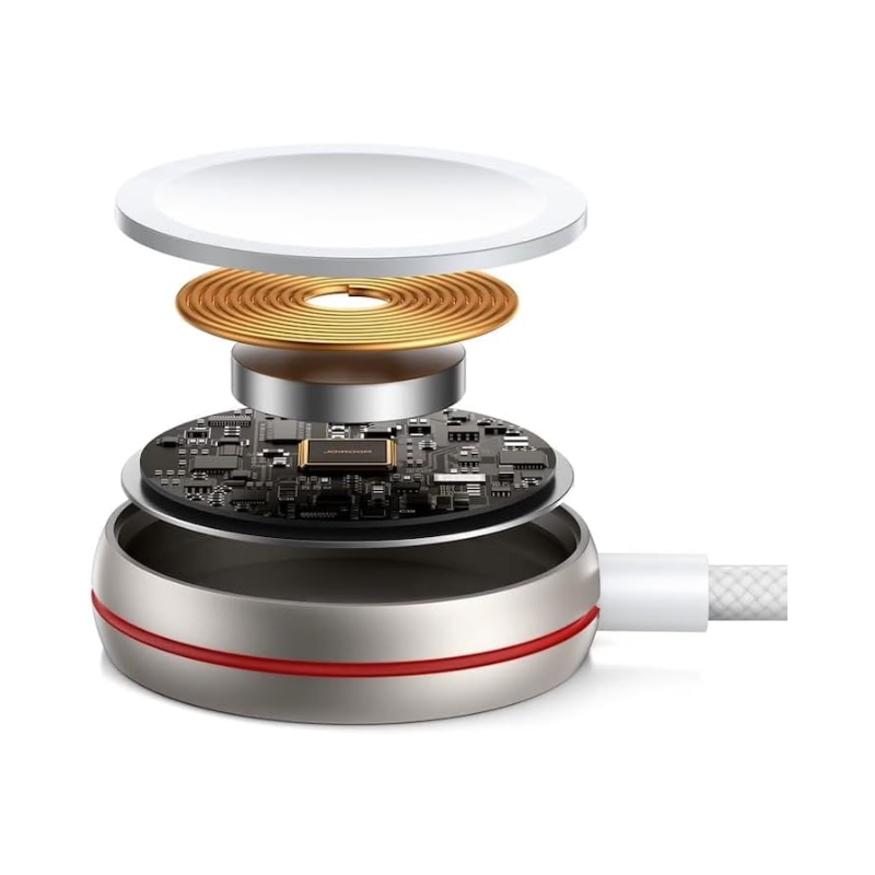 JOYROOM iP Watch Magnetic Charger 30W 2in1 (Type-C to Watch Charger + Lightning) 1.5m White S-IW012