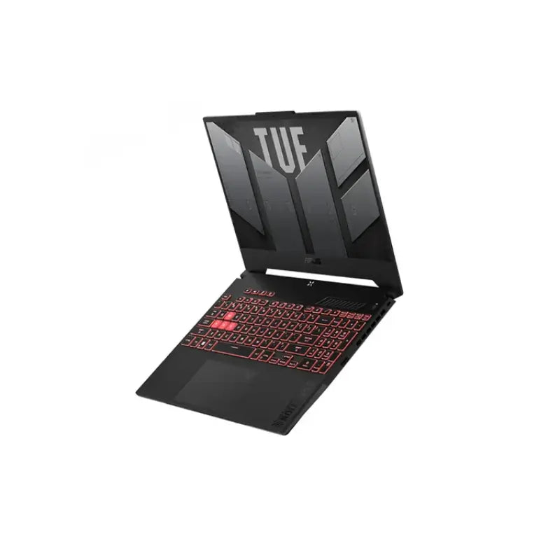 كمبيوتر محمول ASUS FA507NUR-LP007W بشاشة 15.6 بوصة عالية الدقة بسرعة 144 هرتز وذاكرة 16 جيجابايت وذاكرة 512 جيجابايت SSD ونظام تشغيل Windows 11 وذاكرة 6 جيجابايت وبطاقة رسومات RTX 4050 ومعالج AMD Ryzen 7 7435HS