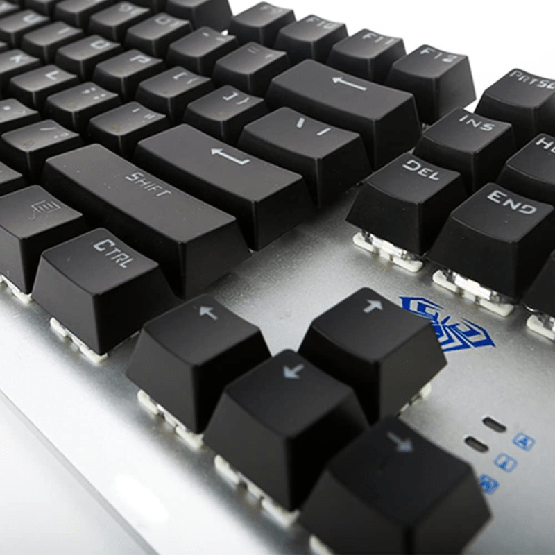 لوحة مفاتيح USB سوداء اللون Aula F3087