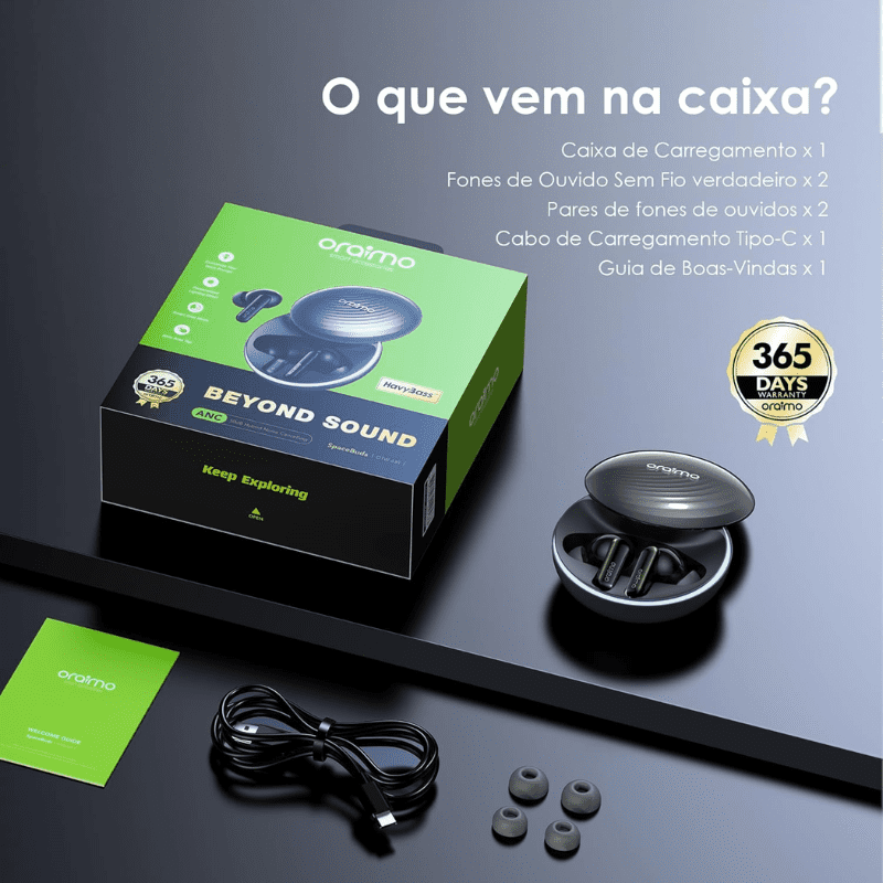 Oraimo TWS Earphone OTW 630 Space Grey
