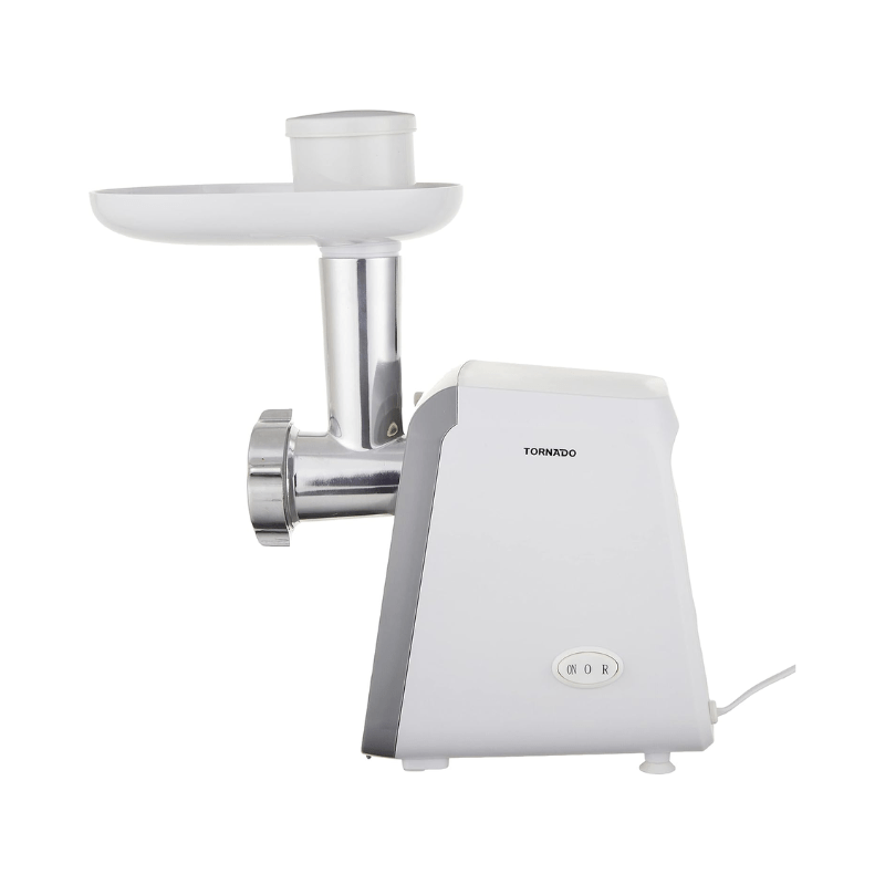 Tornado meat grinder 1200 watt stainless discs turbo speed white mg-1200t