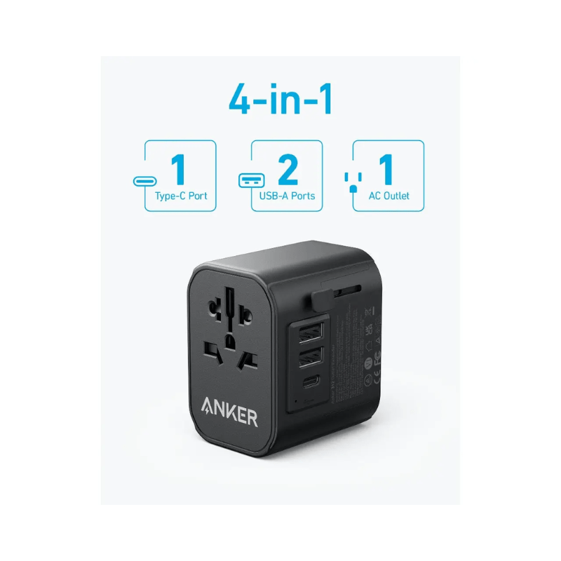 Anker 312 PowerExtend USB-C Travel adapter 30W Black A9212K11