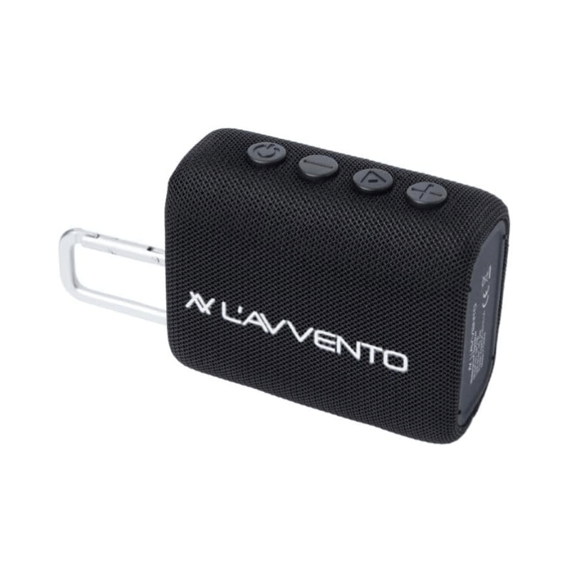 Lavvento Waterproof Speaker IPX7 5.5 1500mAh TWS Voice Assistance Metal Carabiner