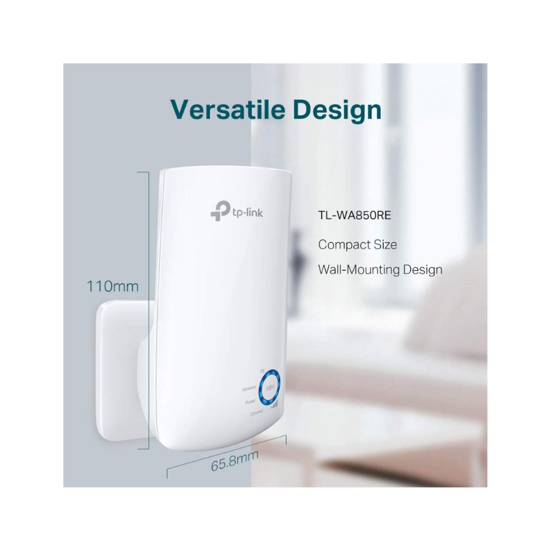 TP-Link TL-WA850RE Universal Wi-Fi Repeater Range Extender - 300Mbps