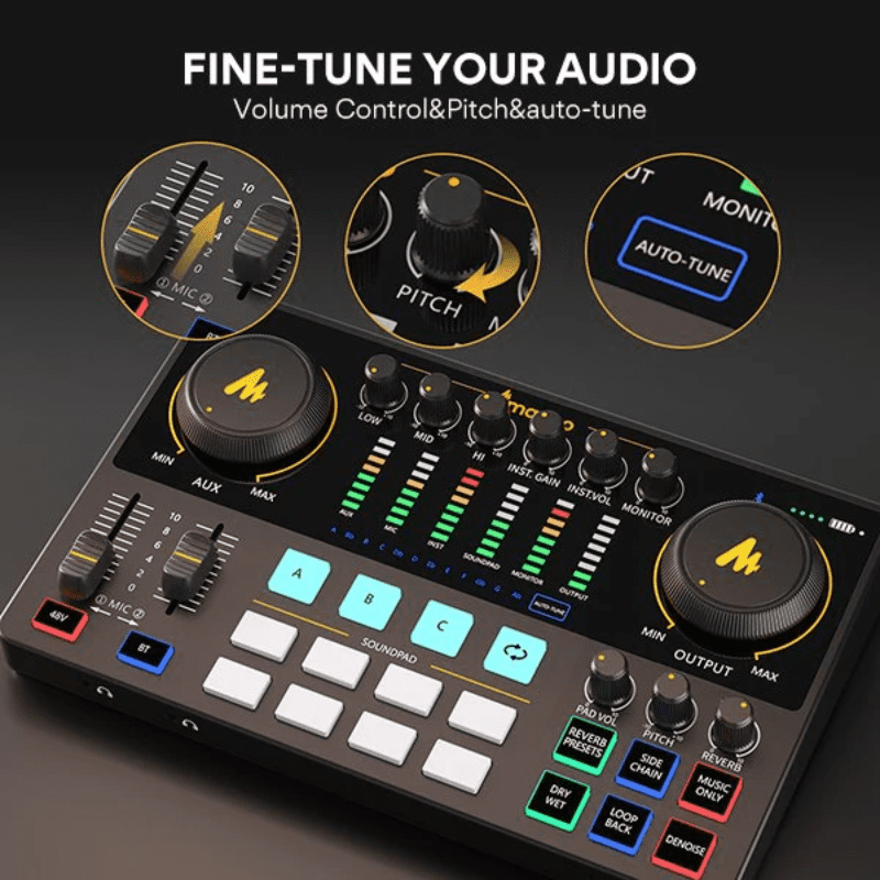 Mixer Maono-CASTER E2 E2 Podcasting Console