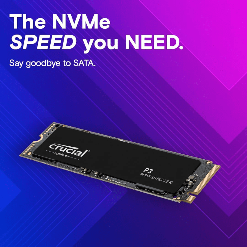 Crucial ® SSD Storage 1TGB NVMe M2 P3