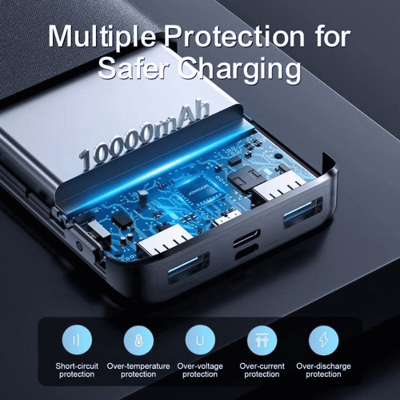 JoyRoom Power Bank 22.5W Digital Display Fast Charging 10000mAh Black JR QP191