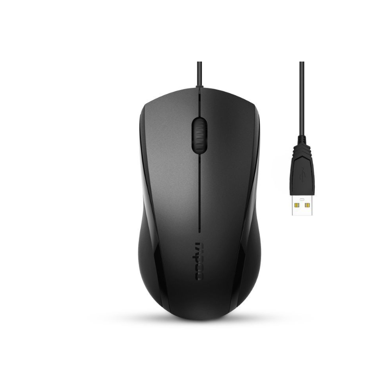 RAPOO N500 Gaming Wired Optical Mouse -Black