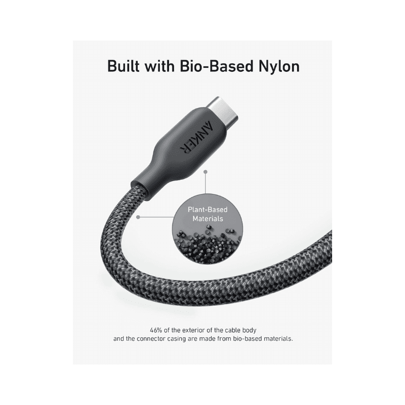Anker  USB-C to USB-C Cable 6ft 240 W Black
