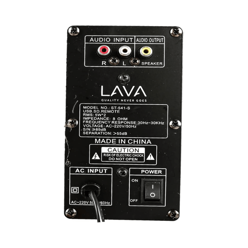 Lava ST 541 S Subwoofer USB R BT (Big Size) 2.0