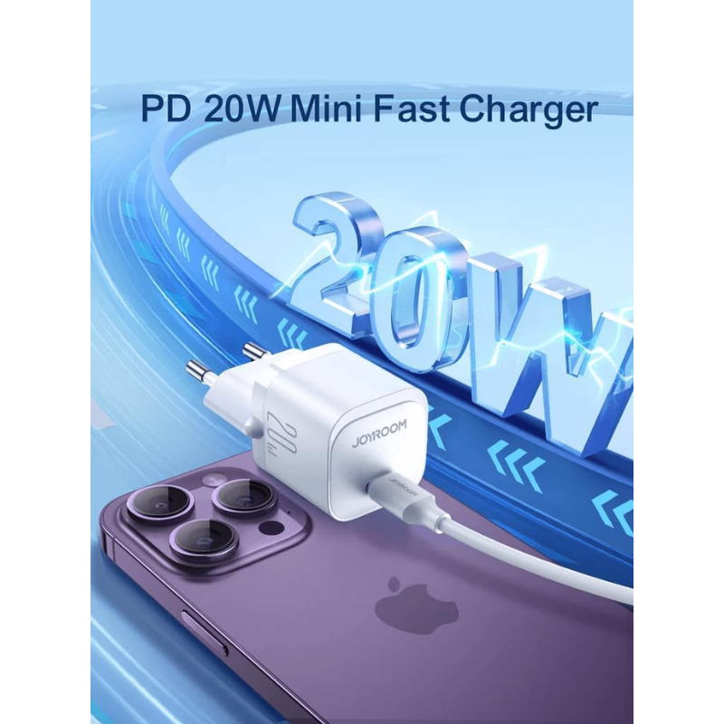 Joy ROOM PD20W شاحن سريع من النوع c إلى النوع c بطول 1 متر