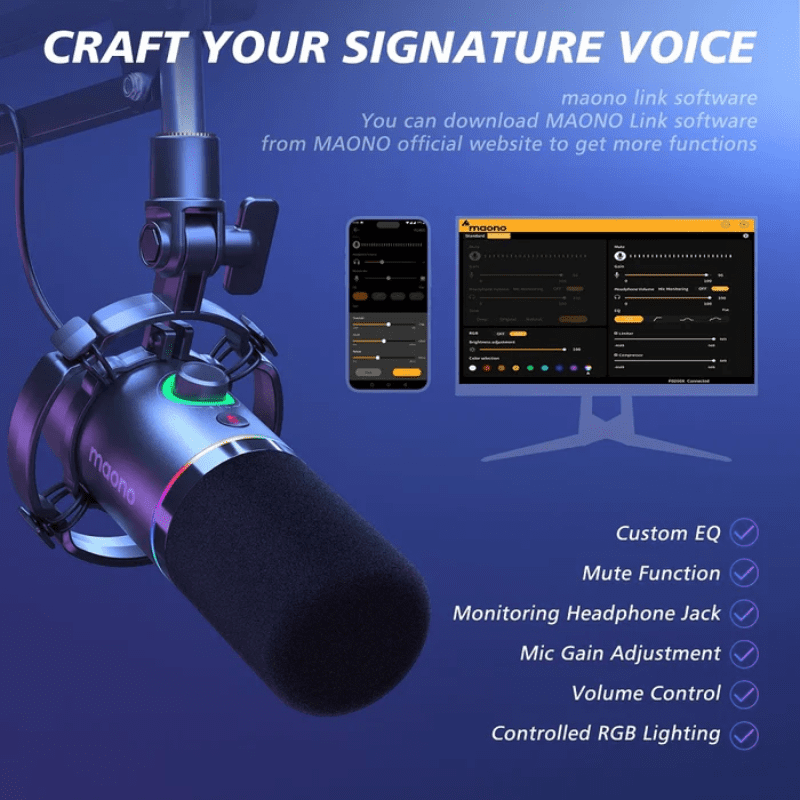 Microphone Maono BOOM ARM BUNDLE PD200X Series