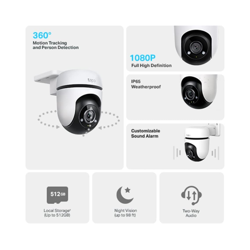 TP-LINK TAPO SMART SECURE EASY C500 Wi-Fi CAMERA 1080P