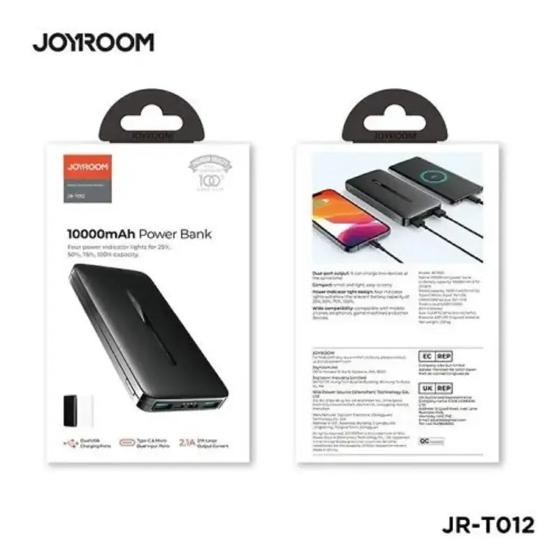 Joy ROOM Power Bank 10000mAh 3.1A JR-T012