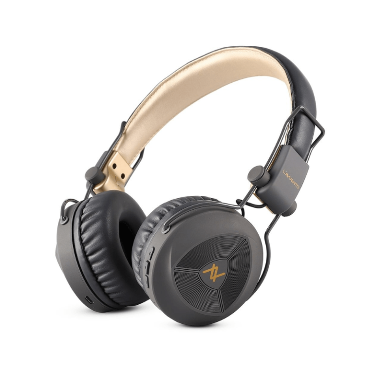 L'avvento (HP236) Bluetooth 5.0 Headphone With Mic Turbo Bass Mode - Gray-Gold inner