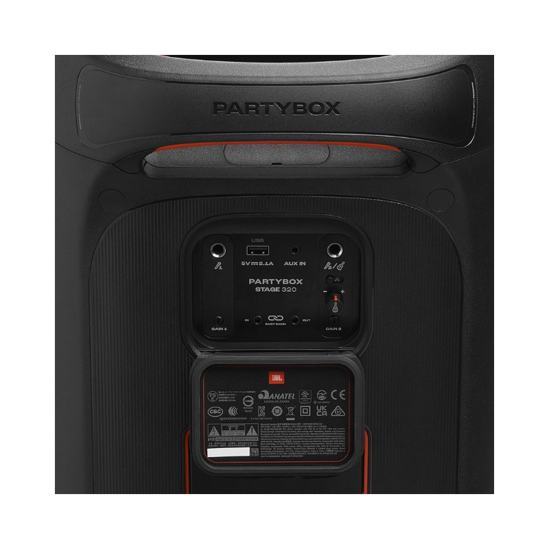 مكبر صوت بلوتوث محمول JBL Party Box Stage 320 أسود