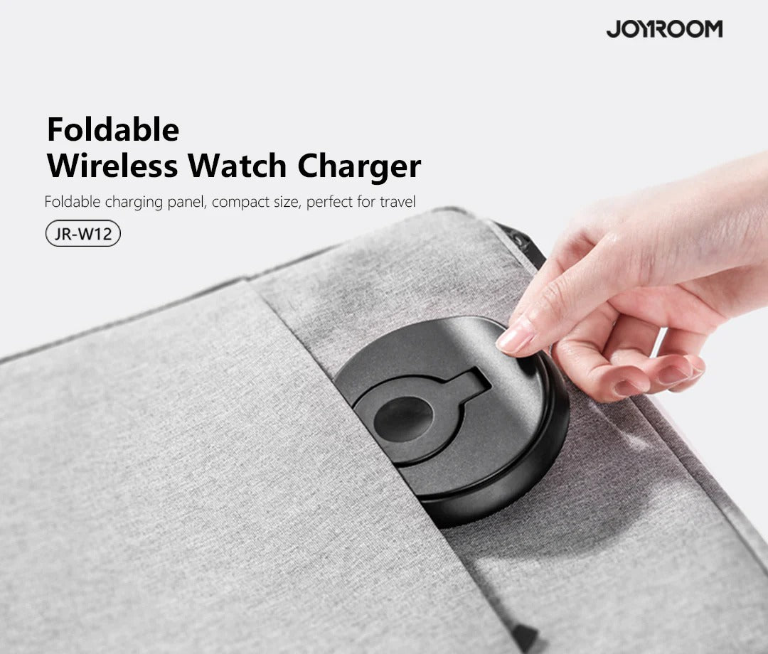 JoyRoom Foldable Wireless Watch Charger Black JR W12