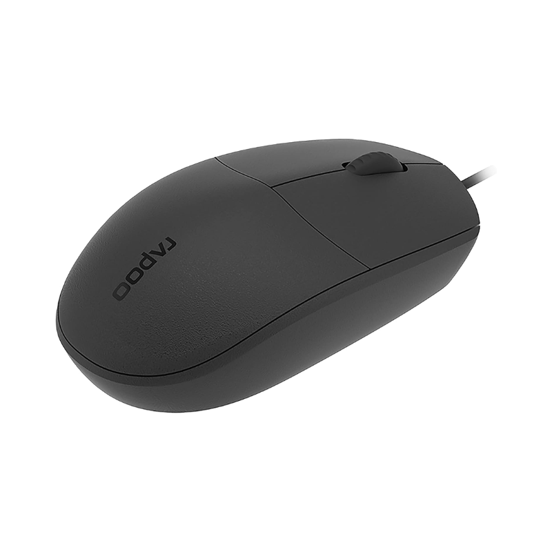 MOUSE WIRED N200 BLACK RAPOO