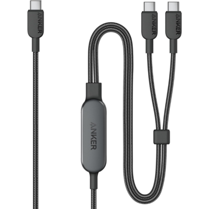 Anker 2-in-1 USB-C to USB-C Cable (4ft 140w ) Black A8895H11