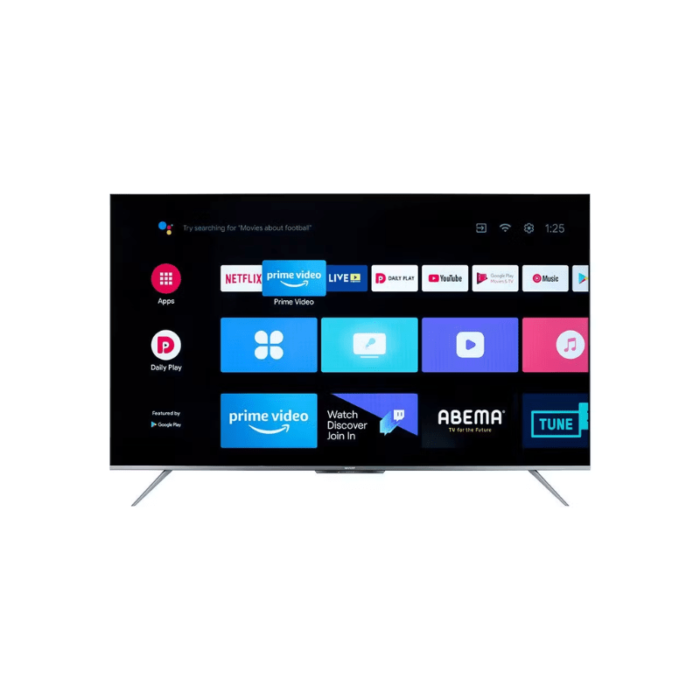 Sharp 4k smart frameless tv 50 inch android inputs 4t-c50dl6ex
