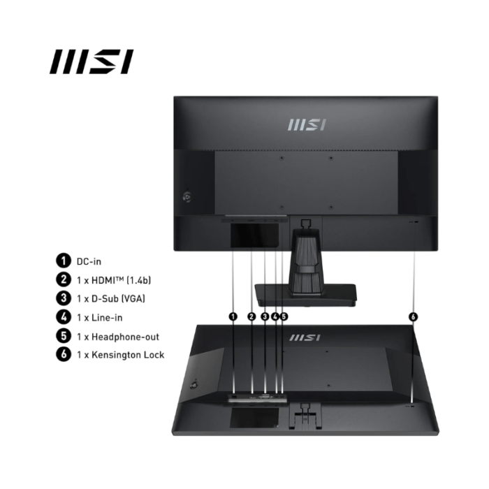 MSI Pro MP251 Monitor - Image 3