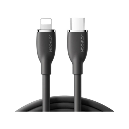 JOYROOM Fast Charging Data Cable Liquid Silicone Type C to Lightning 30W 1.2m Black S-A29