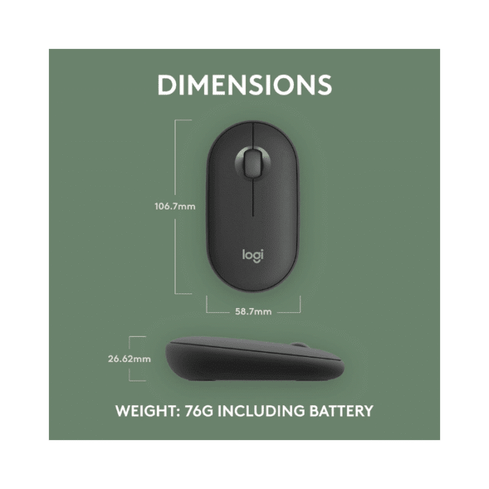 Logitech M350s Pebble2 White Bluetooth Mouse - Image 7