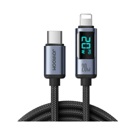 JOYROOM Fast Charging Data Cable Digital Display Type C to Lightning 20W 1.2m Black S-CL020A16