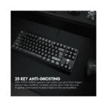 ⁦كيبورد جيمينج ميكانيكي FANTECH ATOM MK876 V2 TKL بـRGB  والمفاتيح ممكن تبدّلها بسهولة (Hot-Swappable)⁩ - الصورة ⁦3⁩
