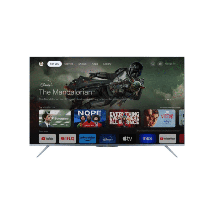 شاشة شارب 65 بوصة 4K سمارت بدون فريم مزودة بريسيفر داخلي Google TV - ضمان 3 سنوات - موديل 4T-C65FL6EX