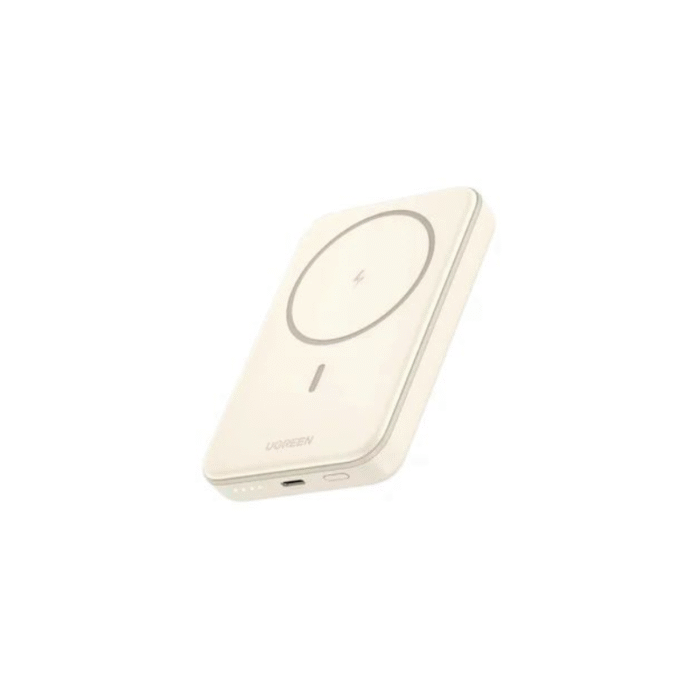 UGREEN 10000mAh Magnetic Wireless Power Bank Beige - Image 1